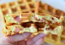 Родина військового пече на Сумщині бельгійські вафлі з українським салом