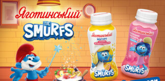«Яготинське» представляє дитячу лінійку йогуртів та коктейлів «Смурфи»